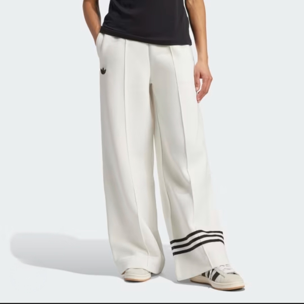 Adidas Women's White Wide-Leg Adidas Originals Neuclassics